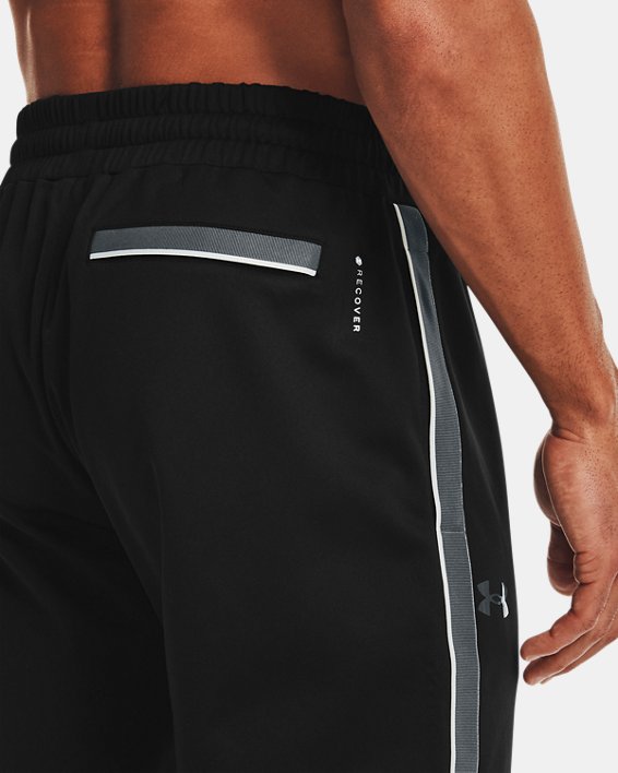 Men's UA RUSH™ Knit Track Pants, Black, pdpMainDesktop image number 3
